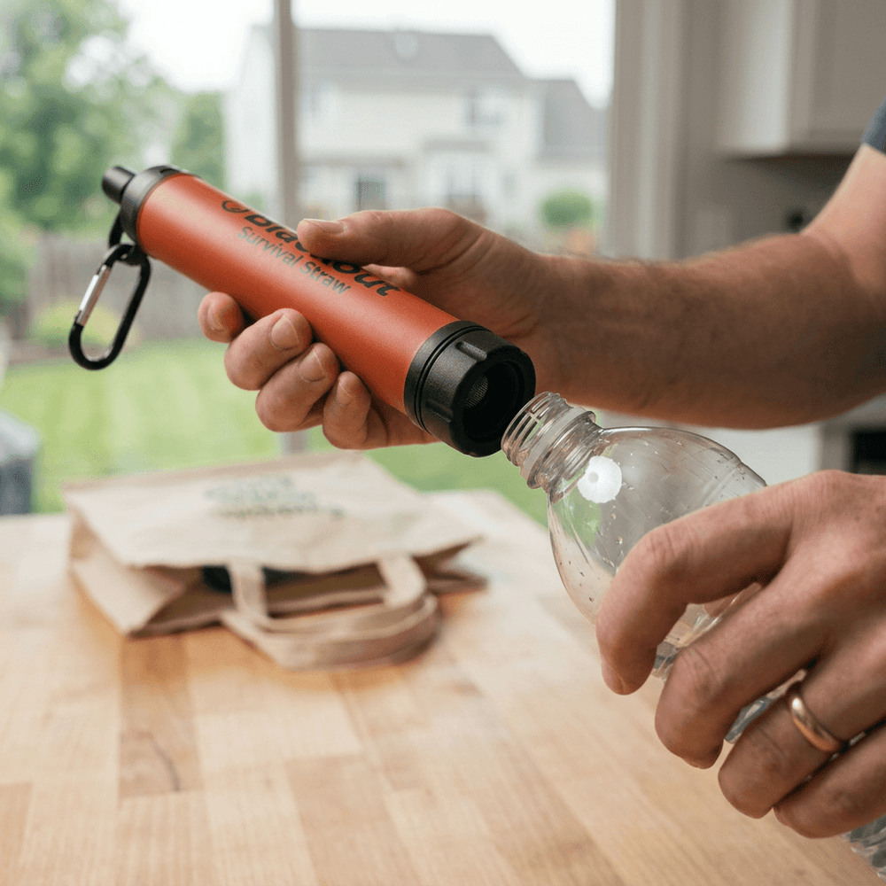 Blackout Emergency Water Straw