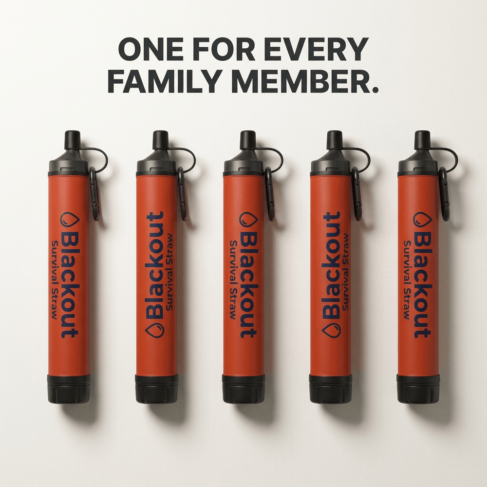 Blackout Emergency Water Straw